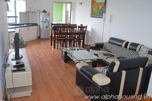 Two bedrooms apartment for rent in Dong Da, Ha Noi
