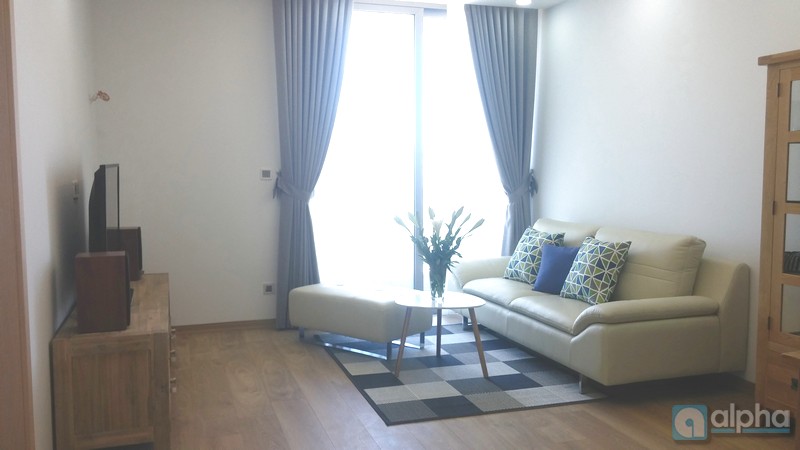 Brand new, modern style two BRs apartment for rent in Vinhomes Nguyen Chi Thanh.