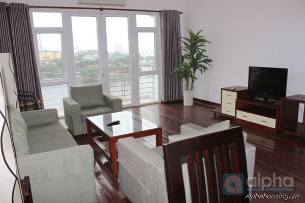 Front Lakeside apartment for rent in Truc Bach area, Hanoi, fully furnished
