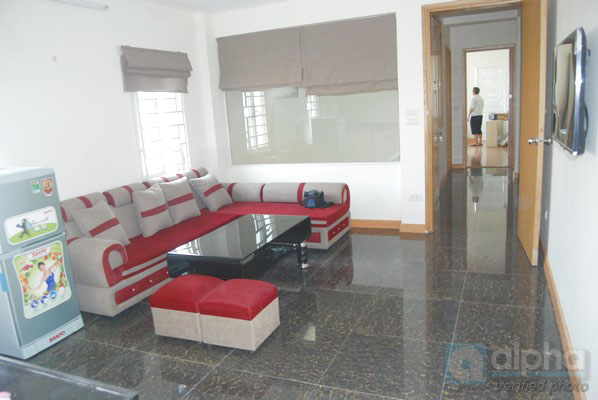 Newly serviced apartment with 2 bedrooms for rent in Cau Giay area, Hanoi