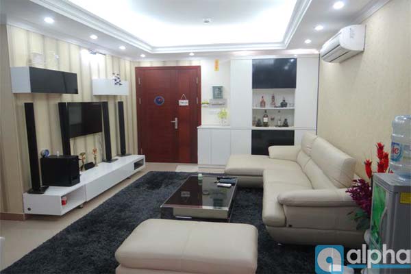 Beautiful and modern style design with three bedrooms apartment for rent in Cau Giay area