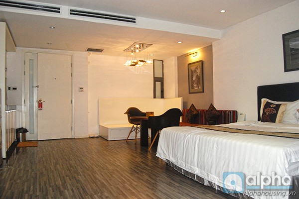 Serviced apartment for rent in Hoan Kiem, modern style, fully furnished.
