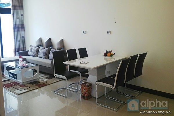 Corner apartment with 3 bedrooms for lease in Royal City Hanoi, new furniture