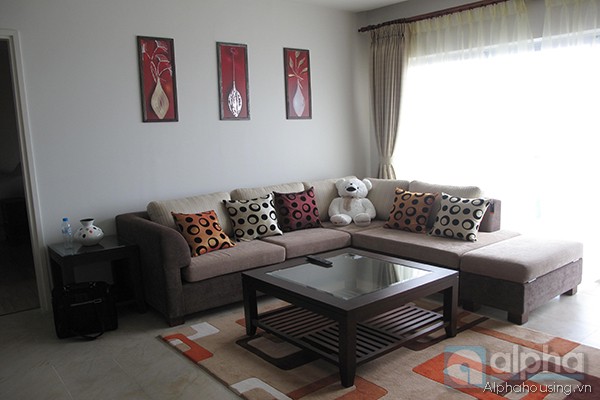 Luxurious three bedroom apartment for rent in Golden West-Lake Building, Tay Ho area