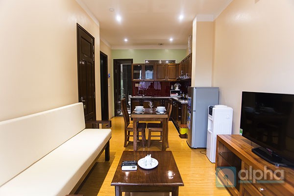 Brand-new apartment with full services for rent in Cau Giay, near Indochina Building