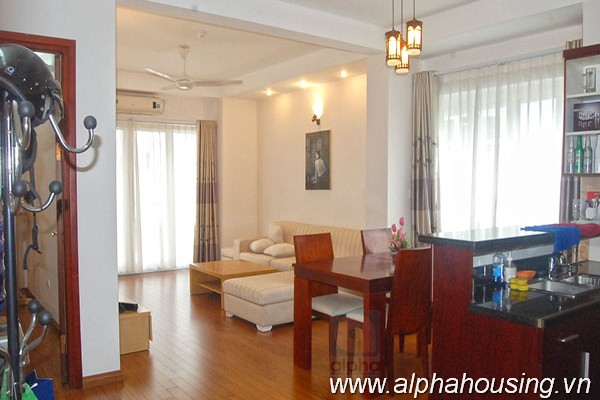 Bright Two bedrooms apartment for rent in Ba Dinh, Ha Noi.