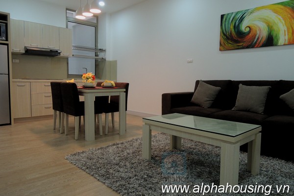 Brand new serviced apartment for rent in Ba Dinh, modern style.