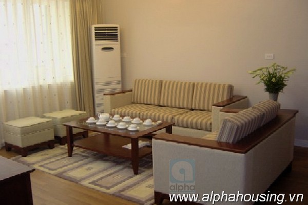 Large, nice balcony, three bedrooms apartment in Dong Da