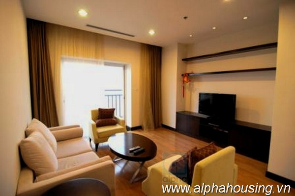 Three bedrooms apartment for rent in Hoan Binh Green, Ba Dinh, Ha Noi.