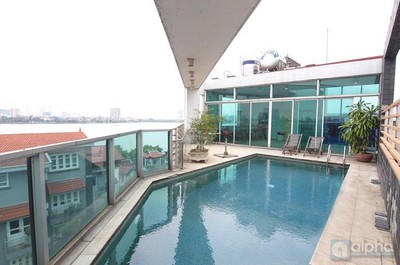 Great House with a swimming pool on the Terrace. Breathtaking View overlooking the West lake