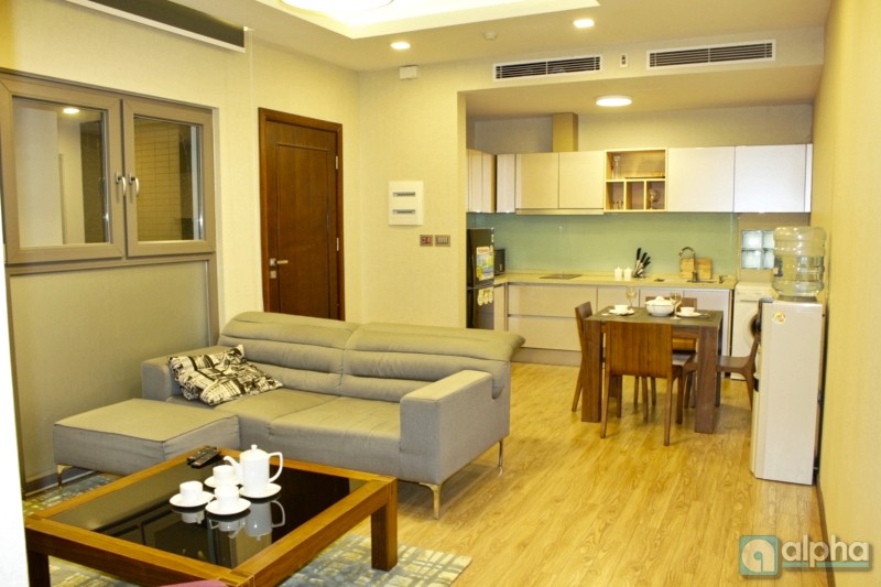 Nice Serviced Apartment For Rent In Ba Dinh, 2 Bedrooms, 2 Bathrooms, Large living room