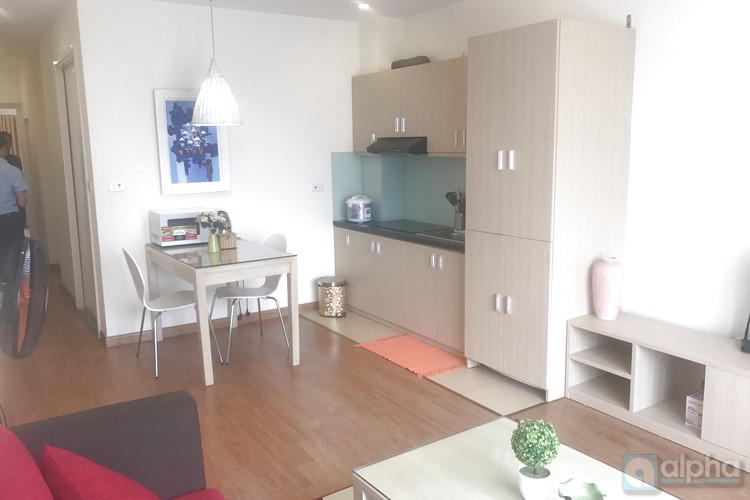 Serviced apartment with 1 bedroom, modern furniture to rent in Trung Kinh, Cau Giay dist