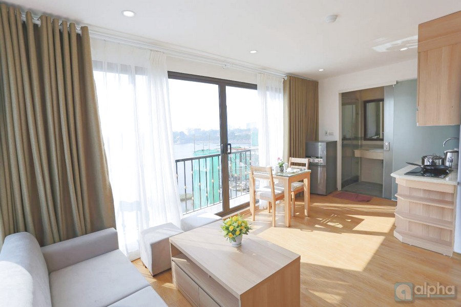 Brand-new and well-lit 02Br apartment near Truc Bach lake.
