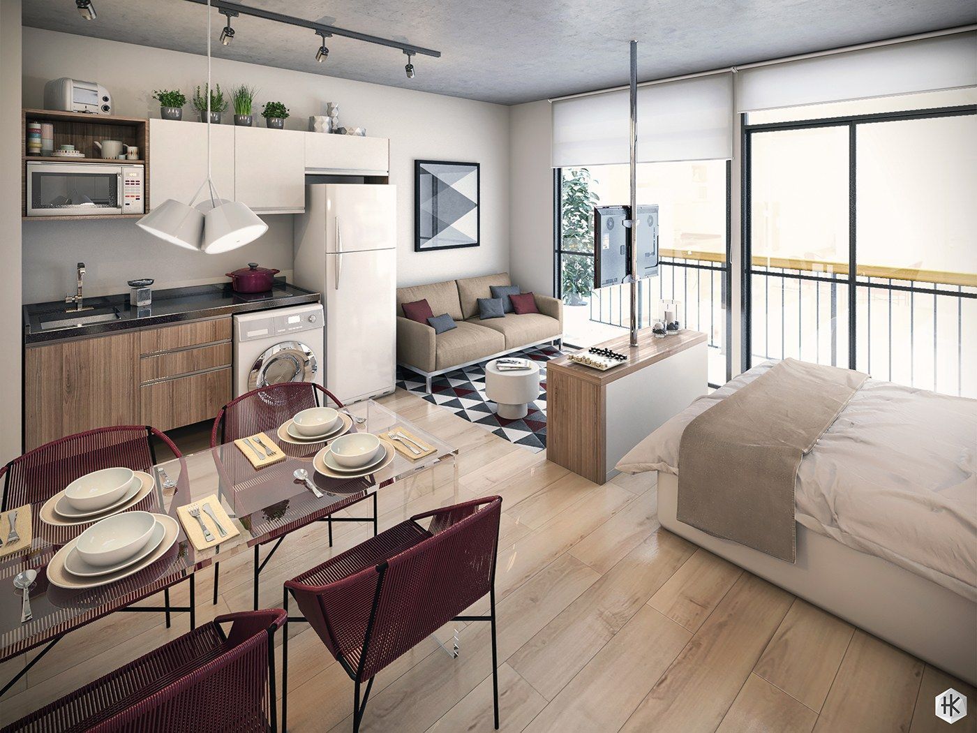 Thiết kế căn hộ studio cho thuê chuyên nghiệp đã trở thành một nhu cầu thiết yếu trong năm
