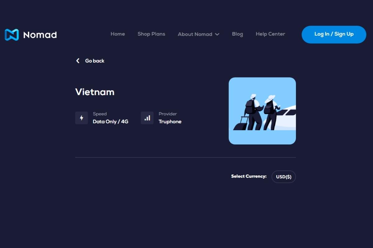 Nomad - Vietnam tourist eSIM provider