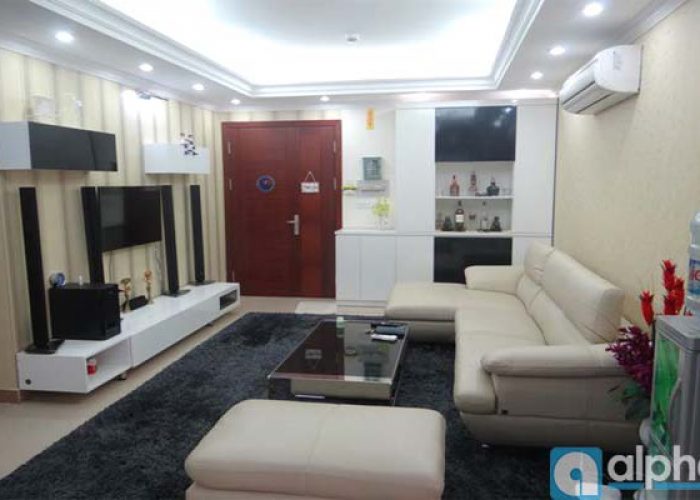 Beautiful and modern style design with three bedrooms apartment for rent in Cau Giay area