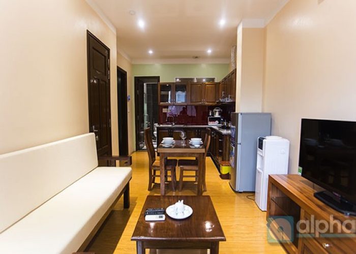 Brand-new apartment with full services for rent in Cau Giay, near Indochina Building