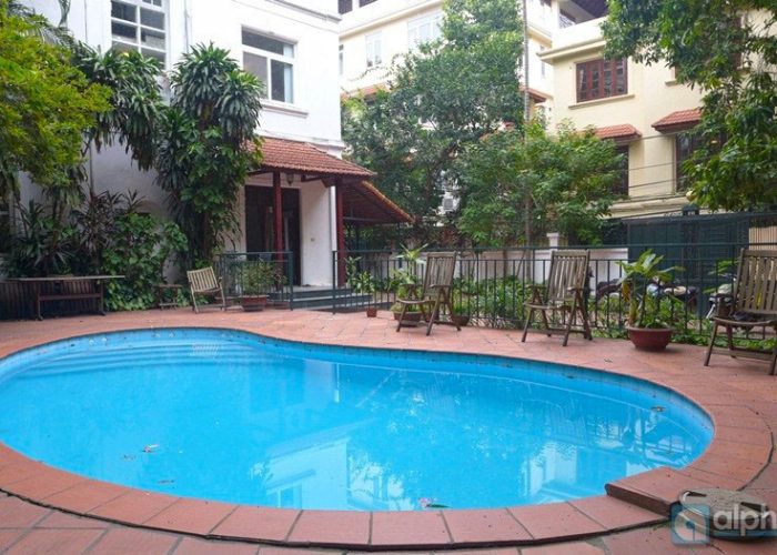 Garden & pool villa for rent in Tay Ho District, Hanoi