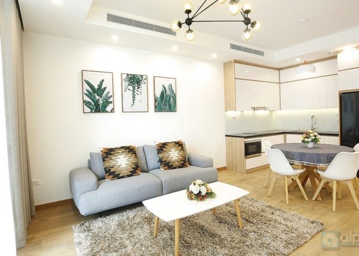 Brand-new two bedroom apartment for rent in Sun Grand City Thuy Khue