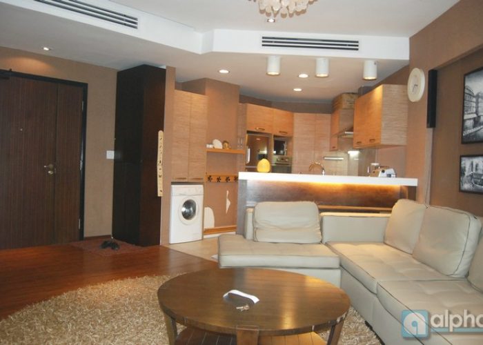 Ha Noi lake view two bedrooms apartment in Golden Westlake.
