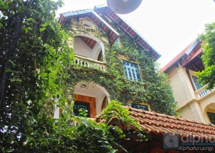 Four bedroom house with nice style for rent in Tay Ho district, Hanoi