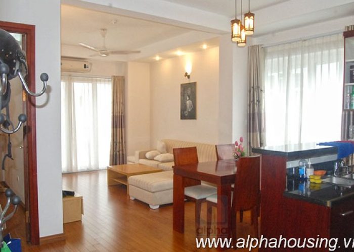 Bright Two bedrooms apartment for rent in Ba Dinh, Ha Noi.